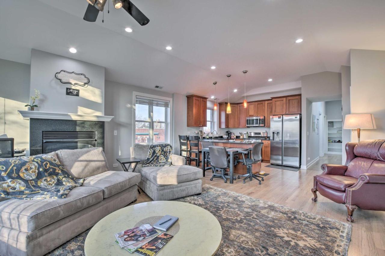 Chicago Condo With Balcony Walk To Cta Stations! Экстерьер фото